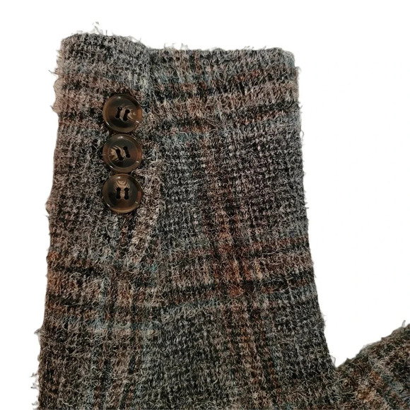 See U SOON Gray Plaid Blazer Jacket  Longsleeves Size S WOMEN'S - Picture 9 of 12